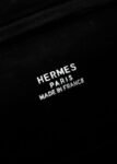 Hermes black suede doblis tan-tan shoulder bag