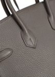Hermes Birkin 25 Retourne in Gris Etain Togo Leather with Gold Hardware