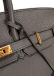 Hermes Birkin 25 Retourne in Gris Etain Togo Leather with Gold Hardware