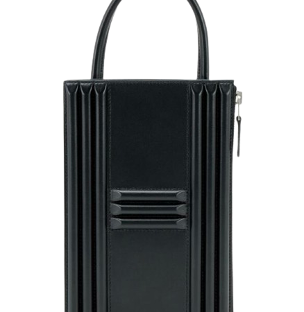 Hermes Black Tadelakt Cadena Lock Bag