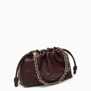 Loewe Flamenco Purse burgundy leather bag