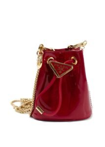 Prada Cherry Red Mini Contenitori Pouch Bag