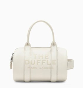 Marc Jacobs Ivory leather Mini Duffle Bag