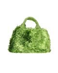 Prada Green Raffia Grass Tope Handle/Tote  Bag