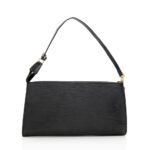 Louis Vuitton Black Epi Leather Pochette Accessories Shoulder Bag