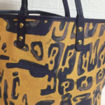 EMILIO PUCCI Tote Bag Pucci Pattern PVC Leather Yellow Black Used