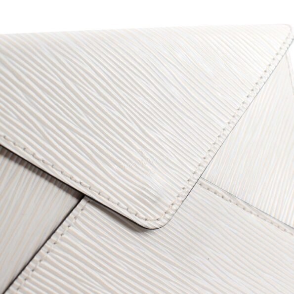 Louis Vuitton White Epi leather Kirigami Pouch