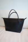 The Row Black Lux Leather Tote Bag