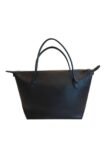 The Row Black Lux Leather Tote Bag