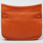 Hermes Orange/Jaune Taurillon Clemence Leather Palladium Finish Jypsiere 34 Bag