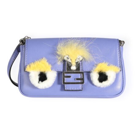 Fendi Periwinkle Bag Bug Micro Baguette