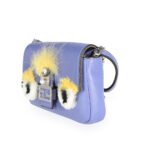 Fendi Periwinkle Bag Bug Micro Baguette