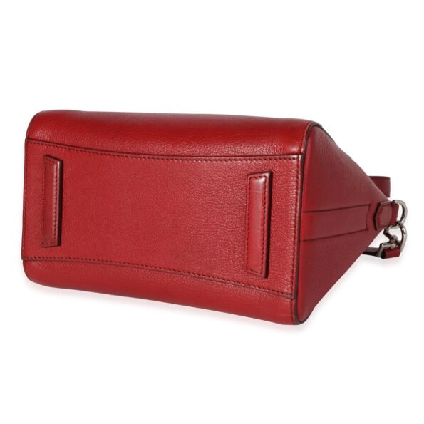 GIVENCHY Red Goatskin Mini Antigona Bag