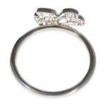 TIFFANY & CO. Paper Flowers Diamond Ring in 18k White Gold 0.16 CTW