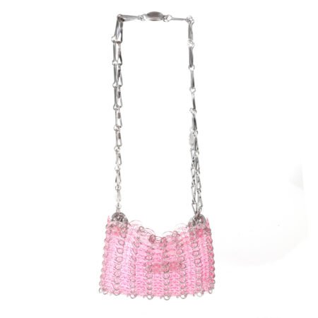 PACO RABANNE Pink Translucent Disc 1969 Nano Bag