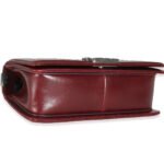 Chanel Burgundy Embossed Calfskin Paris Salzburg Medium Boy Bag