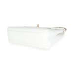 CHANEL 24K White Caviar Trapezoid Flap Bag