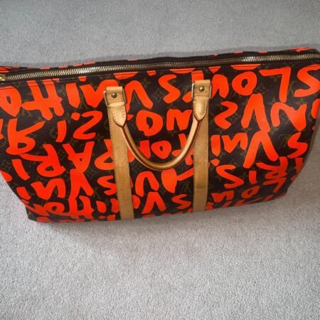 LOUIS VUITTON x Stephen Sprouse Orange/Monogram Keepall 50