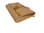 Louis Vuitton Beige Monogram Vernis leather Ana chain wallet