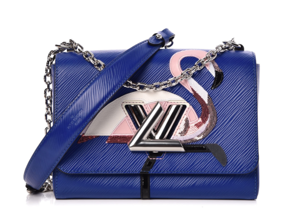 Louis Vuitton Epi Flamingo Twist MM Shoulder Bag