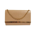 Louis Vuitton Beige Monogram Vernis leather Ana chain wallet