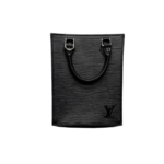 Louis Vuitton Petit Sac Plat Bag Epi Leather Black