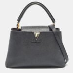 Louis Vuitton Black Taurillon Leather Capucines PM Bag