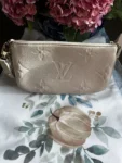 Louis Vuitton Empreinte Monogram Giant Multi Pochette Accessoires Cream