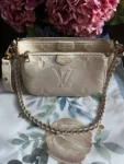 Louis Vuitton Empreinte Monogram Giant Multi Pochette Accessoires Cream