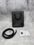 Louis Vuitton Petit Sac Plat Bag Epi Leather Black