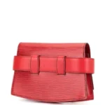 Louis Vuitton Vintage Tilsitt Belt Leather Red Bag