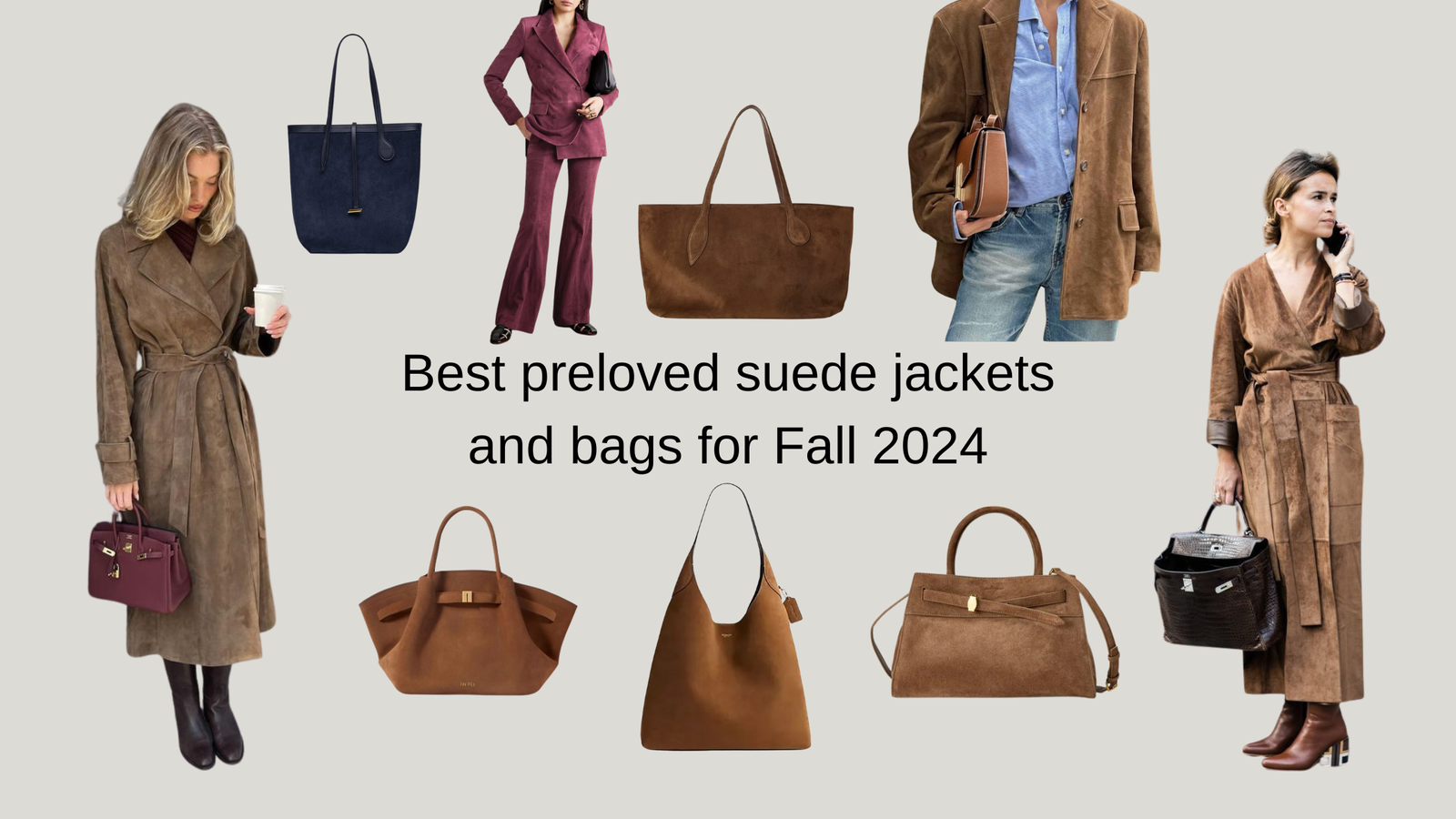 Best preloved suede jackets and bags for Fall 2024